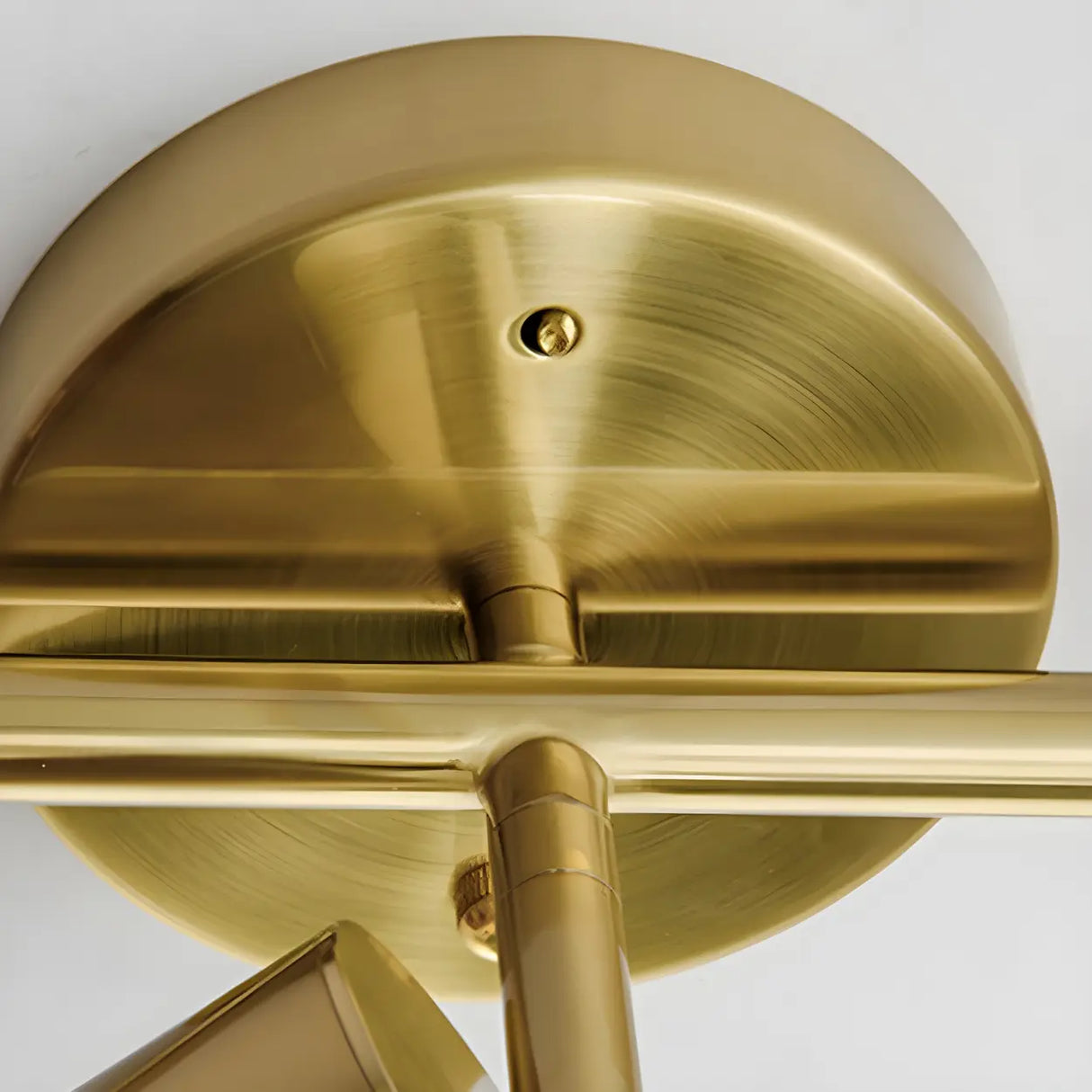 Living Room Modern Gold Linear Metal Fixed Track Light Image - 7