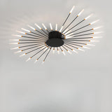 Living Room Modern Starburst Semi-Flush Mount Light Image - 11