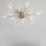 Living Room Modern Starburst Semi-Flush Mount Light Image - 13