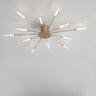 Living Room Modern Starburst Semi-Flush Mount Light Image - 13
