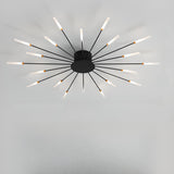 Living Room Modern Starburst Semi-Flush Mount Light Image - 17