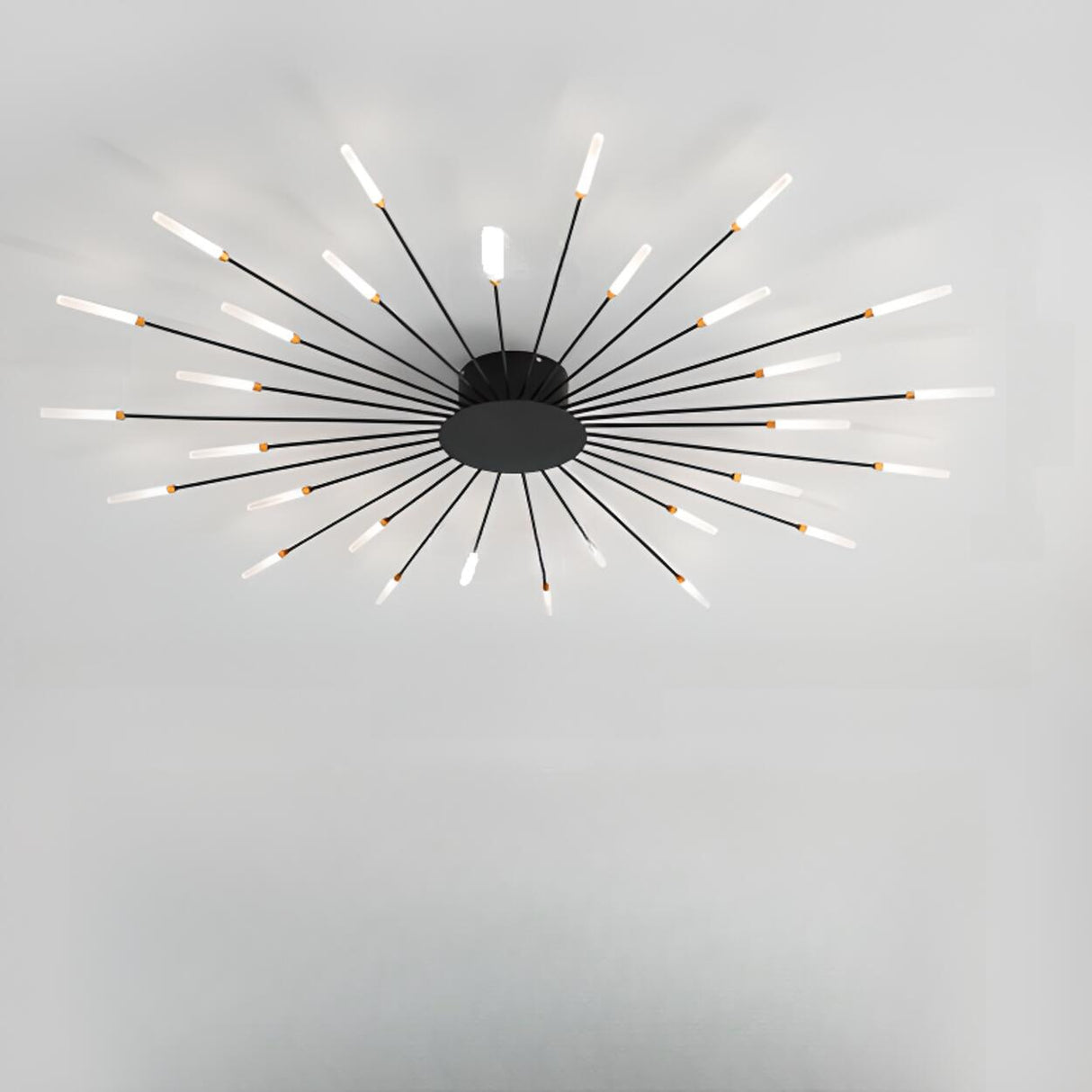 Living Room Modern Starburst Semi-Flush Mount Light Image - 19