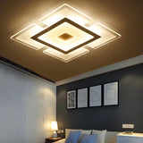 Living Room Modish Rectangular LED Flush Mount Light Image - 13