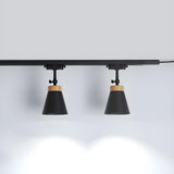 Living Room Nordic Iron Cone Metal Track Light White Image - 4