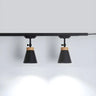 Living Room Nordic Iron Cone Metal Track Light White Image - 4