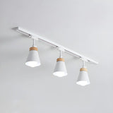 Living Room Nordic Iron Cone Metal Track Light White Image - 7