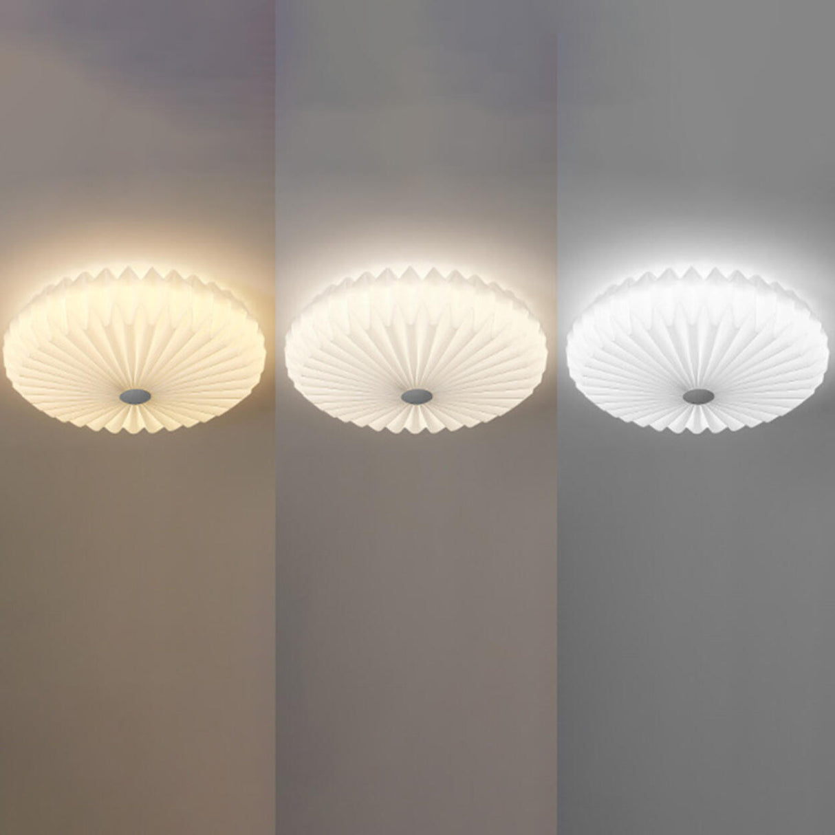 Living Room Pleated Drum Flush Mount Ceiling Light  Image - 10