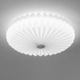 Living Room Pleated Drum Flush Mount Ceiling Light  Image - 12