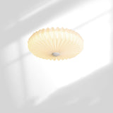 Living Room Pleated Drum Flush Mount Ceiling Light  Image - 3