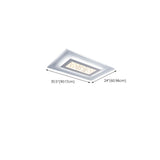 Living Room Rectangular White LED Flush Mount Light Image - 18