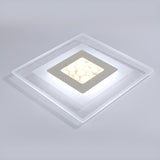 Living Room Rectangular White LED Flush Mount Light Image - 7
