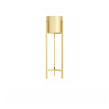 Living Room Round Metal Tripod Pot Plant Stand Gold Image - 28