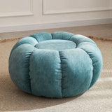 Living Room Round Pumpkin Tech Cloth Medium Ottoman Image - 17