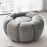 Living Room Round Pumpkin Tech Cloth Medium Ottoman Image - 18