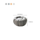 Living Room Round Pumpkin Tech Cloth Medium Ottoman Image - 23