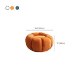 Living Room Round Pumpkin Tech Cloth Medium Ottoman Image - 24