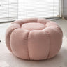 Living Room Round Pumpkin Tech Cloth Medium Ottoman Image - 3