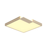 Living Room Square Missing Block LED Flush Mount Light Image - 3
