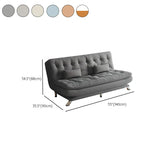 Living Room Two-Color Fabric Wooden Frame Loveseat Image - 18