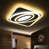 Living Room Wormhole Rectangle LED Flush Mount Light Image - 5