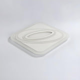 Living Room Wormhole Rectangle LED Flush Mount Light Image - 7