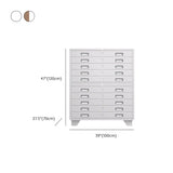 Lockable Coffee White Steel Horizontal Filing Cabinet Image - 30