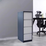 Lockable Metal Vertical Black Anti-Moisture Filing Cabinet Image - 21