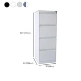 Lockable Metal Vertical Black Anti-Moisture Filing Cabinet Image - 27