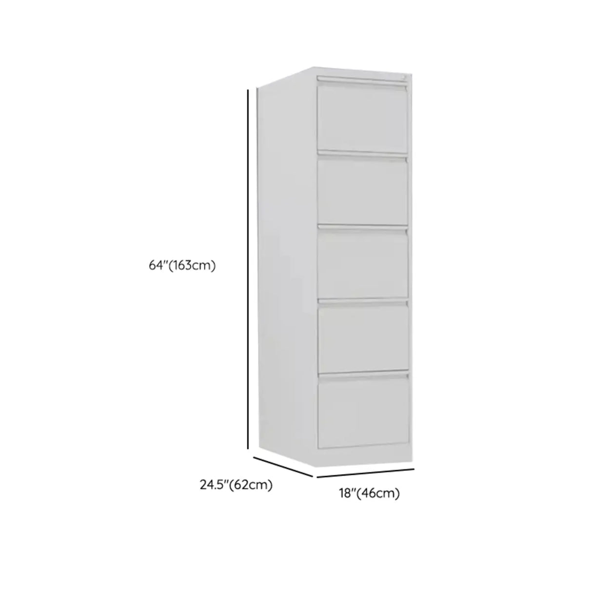 Lockable Metal Vertical Black Anti-Moisture Filing Cabinet Image - 28