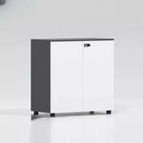 Lockable Secure Vertical Wood Filing Cabinet with Lock Image - 10