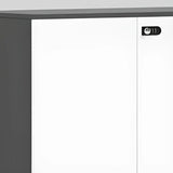 Lockable Secure Vertical Wood Filing Cabinet with Lock Image - 7