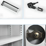 Lockable Steel Vertical Large Filing Storage Cabinet Image - 14