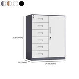 Lockable Steel Vertical Large Filing Storage Cabinet #size