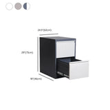 Lockable Vertical White Storage Filing Cabinet System #size
