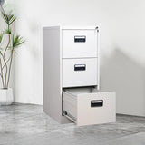 Lockable Vertical White Storage Filing Cabinet System Image - 18