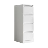 Lockable Vertical White Storage Filing Cabinet System Image - 8