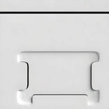 Lockable White Steel Office Storage Cabinet with Shelves Image - 6