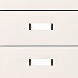 Lockable White Storage Vertical Filing Cabinet with Doors Image - 11