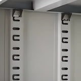 Lockable White Storage Vertical Filing Cabinet with Doors Image - 8