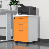 Lockable Wood Vertical Filing Cabinet with Printer Storage Image - 9