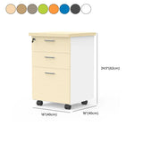 Lockable Wood Vertical Filing Cabinet with Printer Storage #size