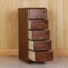 Lockable Wooden Vertical Brown Storage Filing Cabinet Image - 12