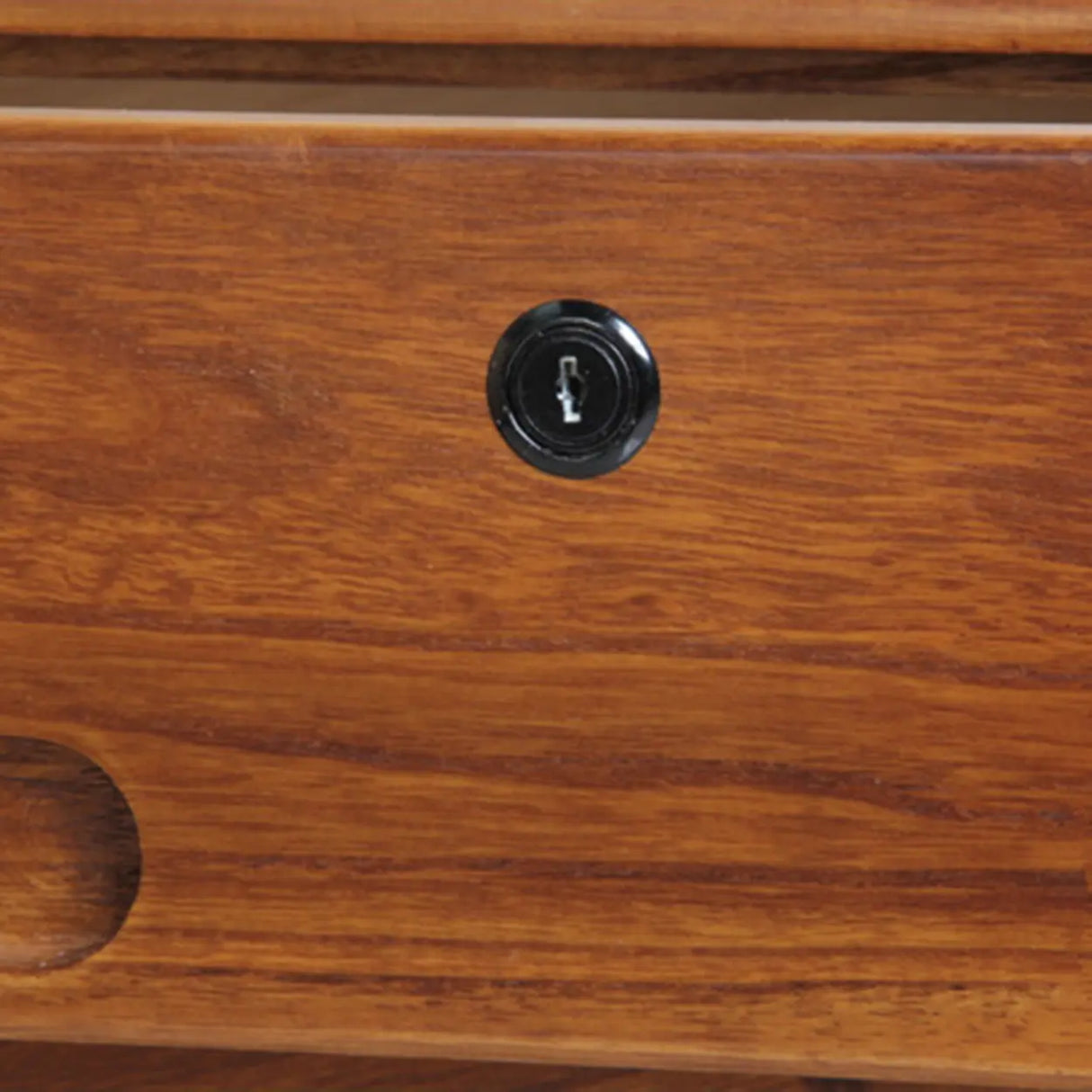 Lockable Wooden Vertical Brown Storage Filing Cabinet Image - 14