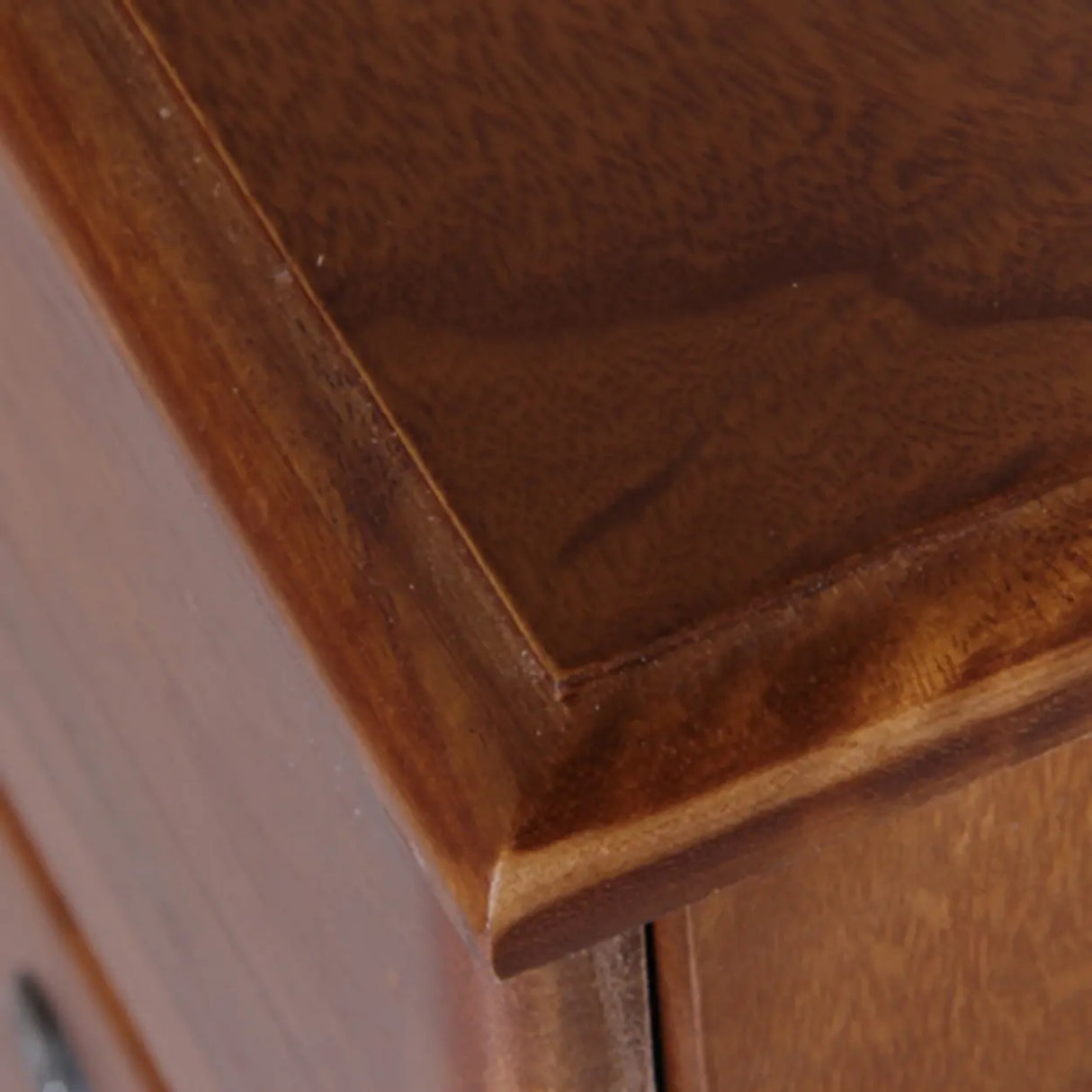 Lockable Wooden Vertical Brown Storage Filing Cabinet Image - 15