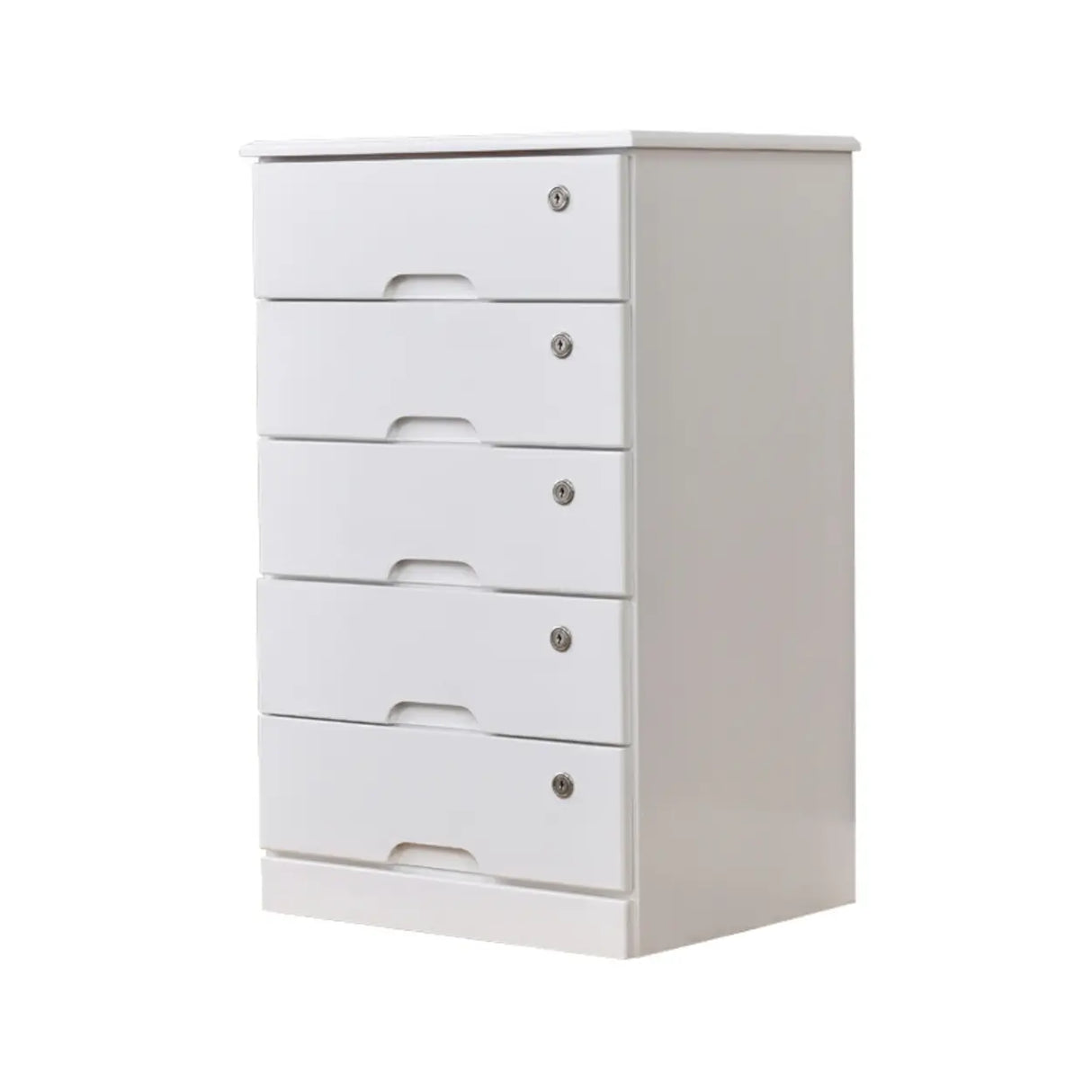 Lockable Wooden Vertical Brown Storage Filing Cabinet Image - 3