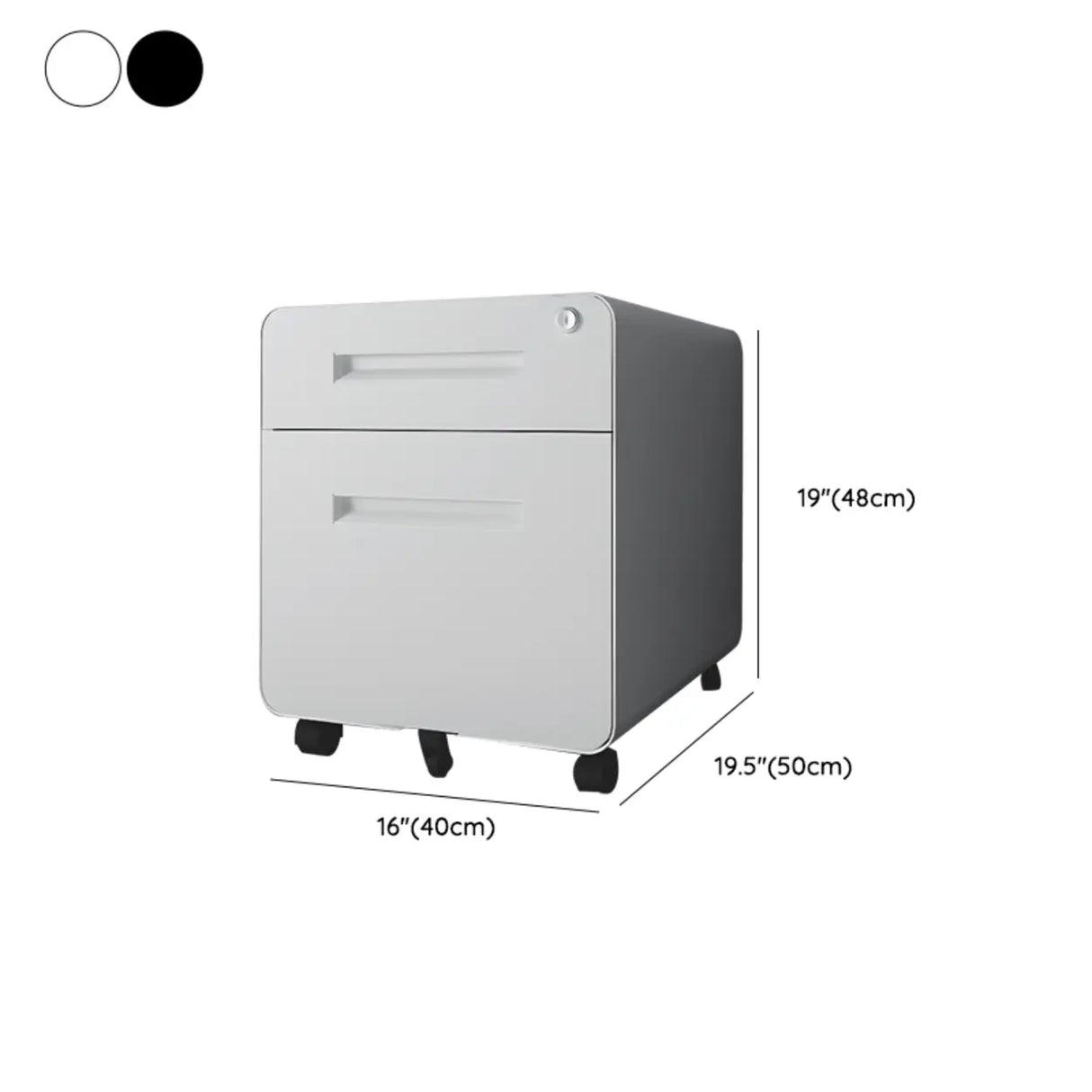 Locking Storage Drawer Office Vertical Steel Filing Cabinet 