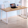 Long Light Walnut Wooden Computer Desk  Image - 2