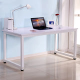 Long Light Walnut Wooden Computer Desk  Image - 3