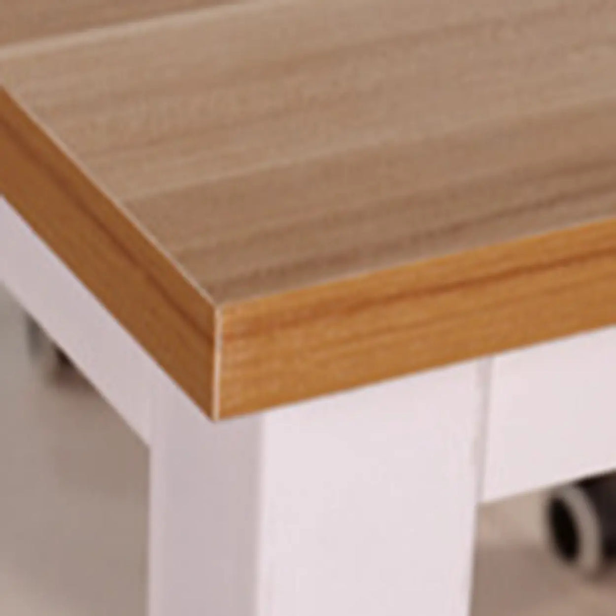 Long Light Walnut Wooden Computer Desk  Image - 8
