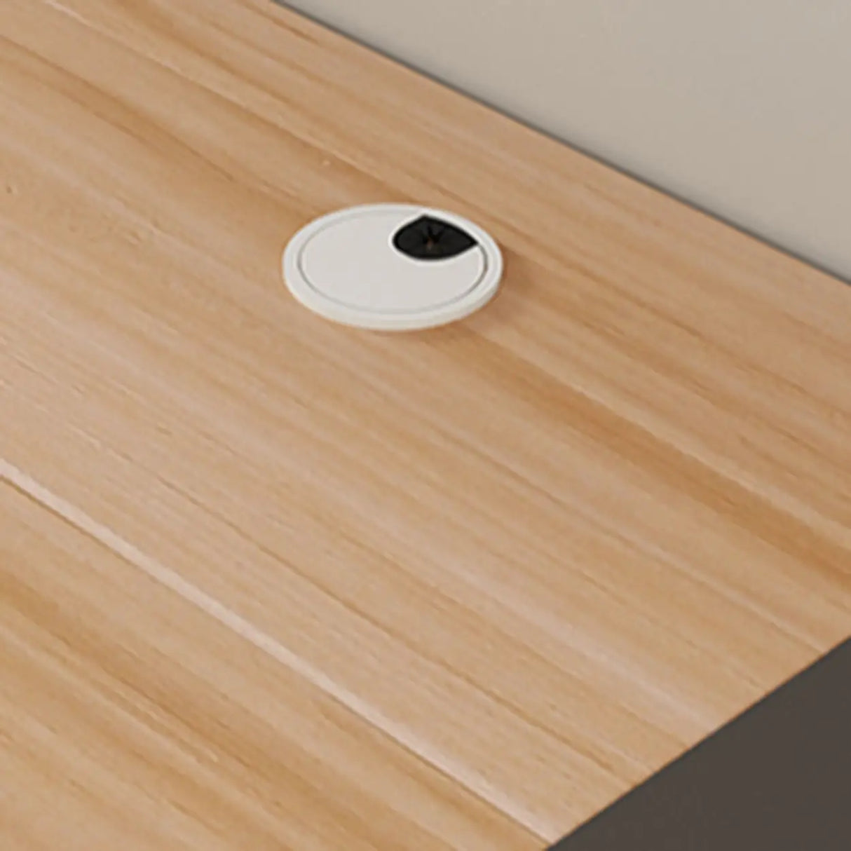 Long Standard Wooden 3-personal Computer Desk Image - 15